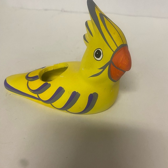 Other - Mexican Folk Art Pottery Bird Candle Holder.